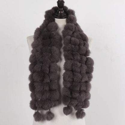 POMPOM SCARF | RABBIT