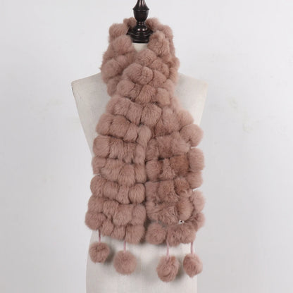 POMPOM SCARF | RABBIT