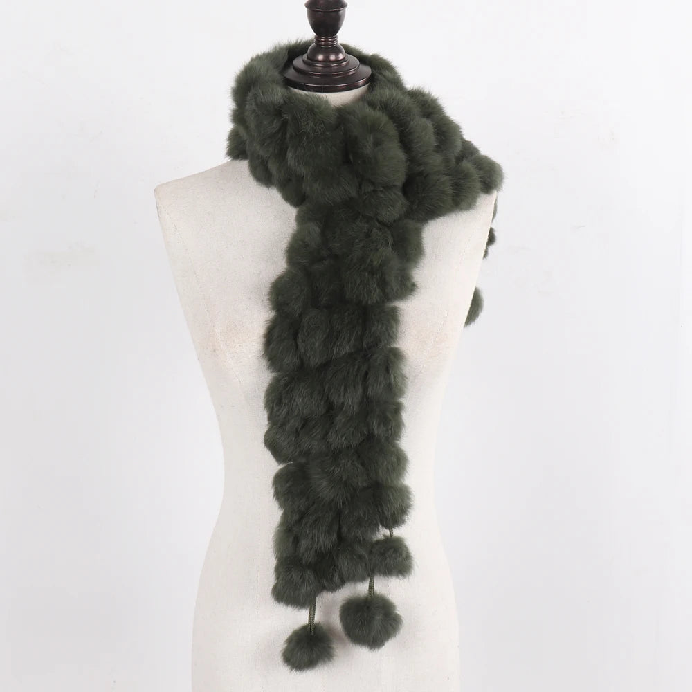 POMPOM SCARF | RABBIT