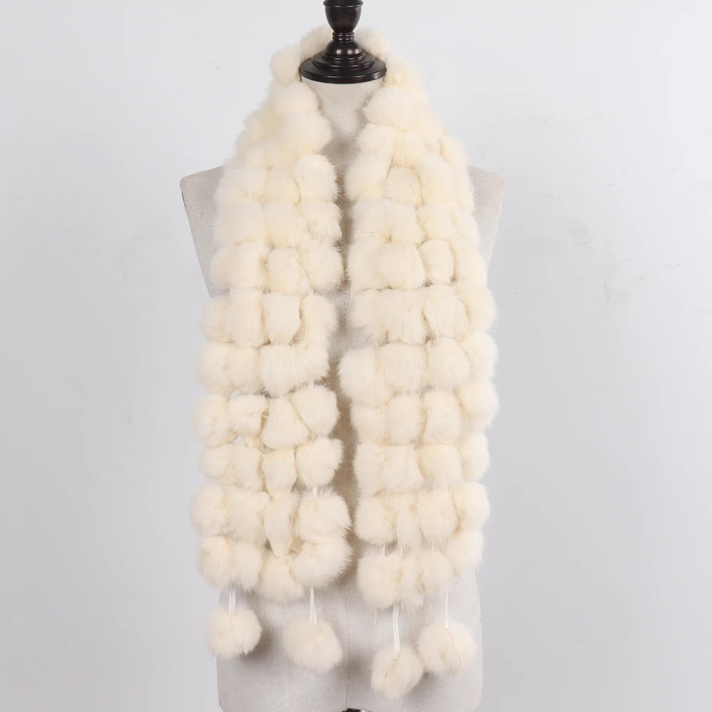 POMPOM SCARF | RABBIT