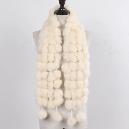 POMPOM SCARF | RABBIT