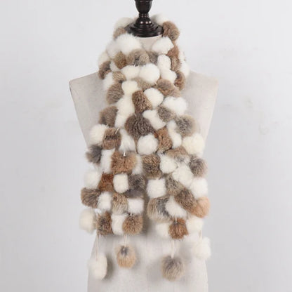POMPOM SCARF | RABBIT
