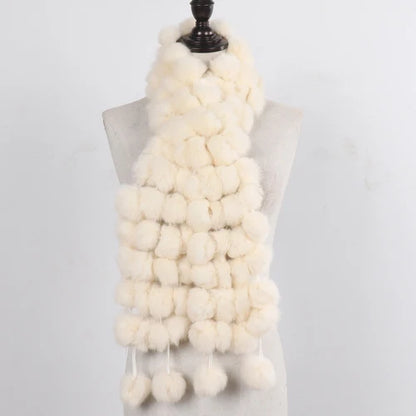 POMPOM SCARF | RABBIT