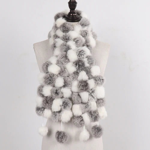 POMPOM SCARF | RABBIT