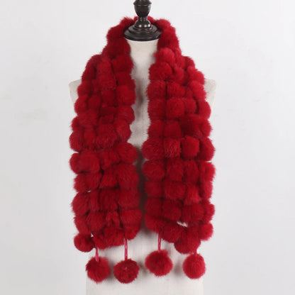 POMPOM SCARF | RABBIT